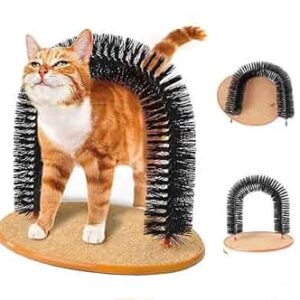 Arco cepillo de autoaseo para gatos