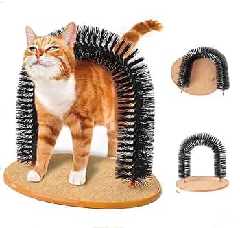 Arco cepillo de autoaseo para gatos