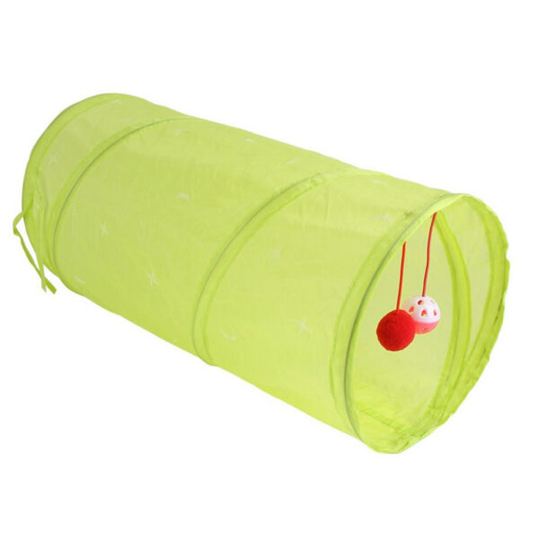 Túnel plegable interactivo para gatos