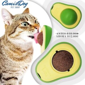 Juguete aguacate con catnip para gatos