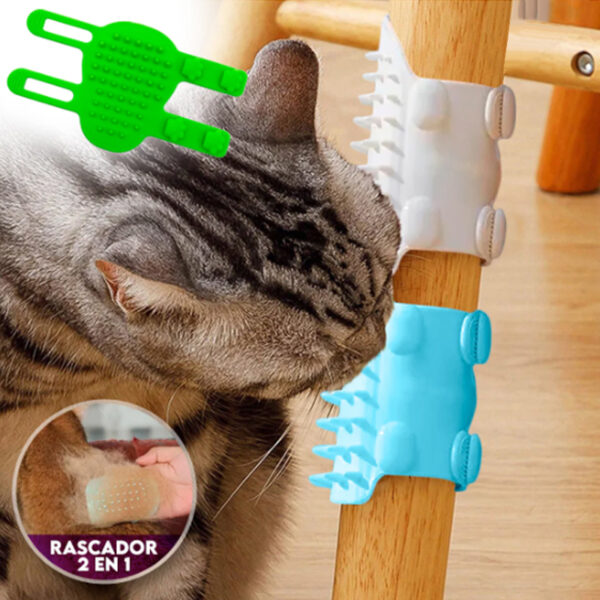 Rascador masajeador de silicona para gatos