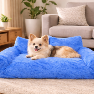 Cama antiestrés tipo sofá para mascotas