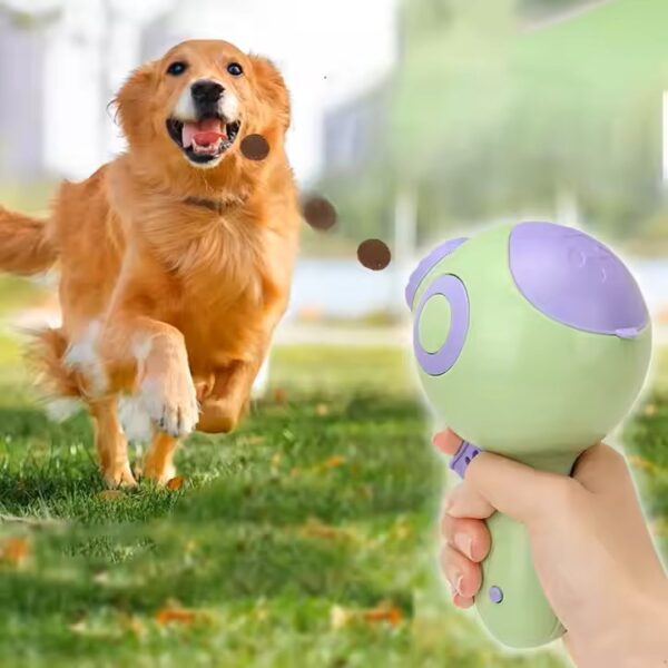 Lanzador automático de comida para mascotas